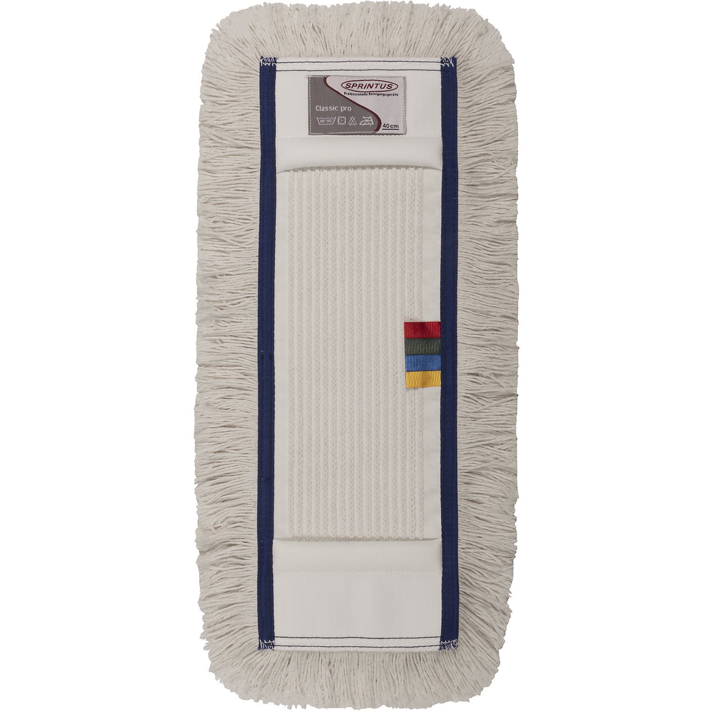 Cotton mop cover, pack of 10, width 400 mm, with pockets.