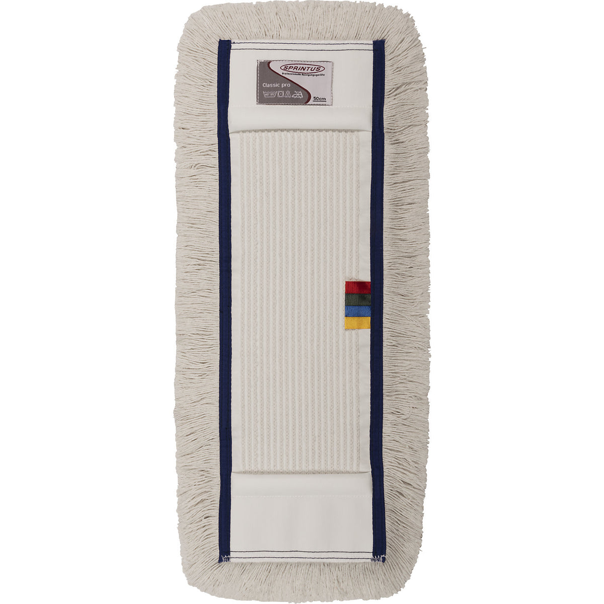 Cotton mop cover, pack of 10, width 500 mm, with pockets.