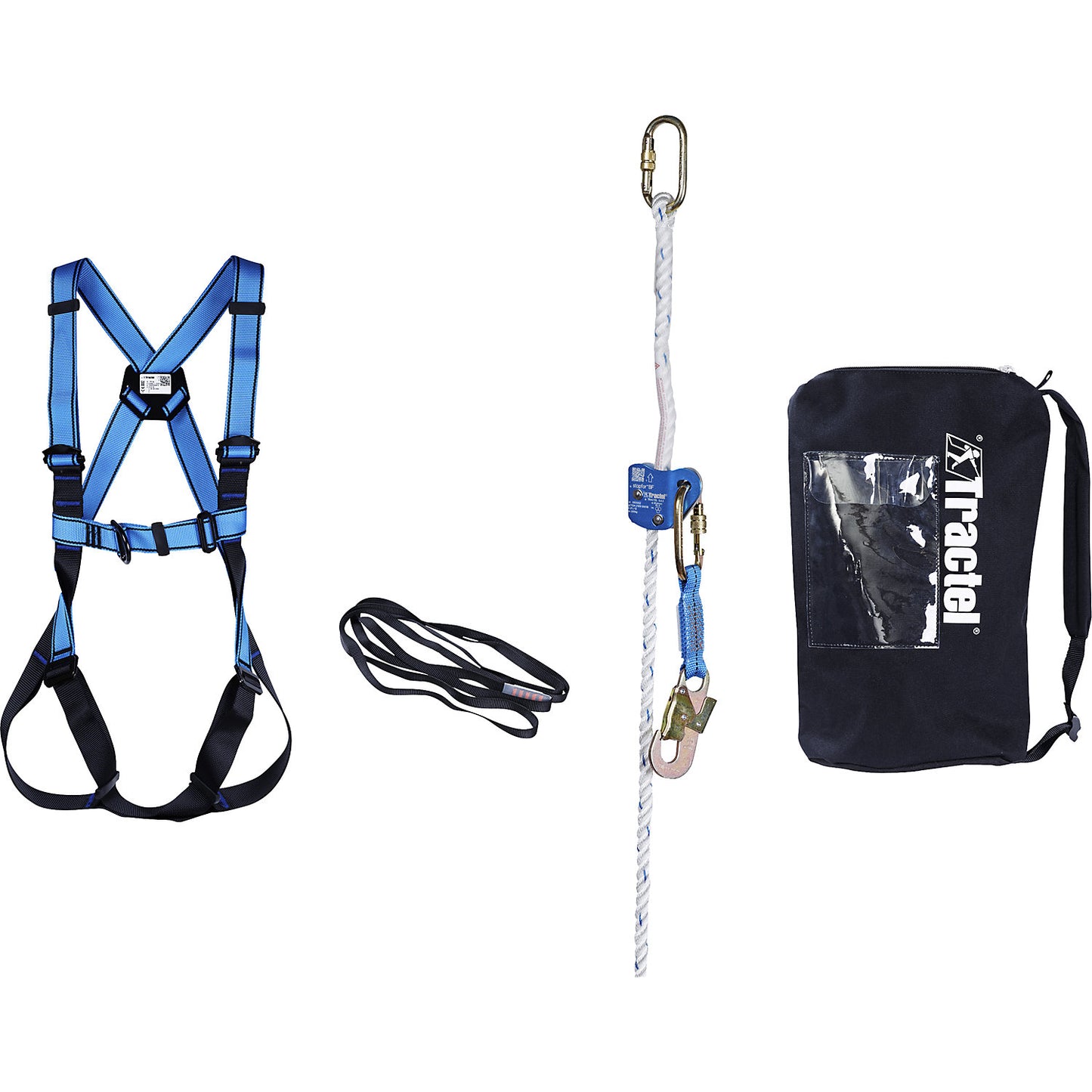 PPE fall protection set Industry, max. load 150 kg, XL.