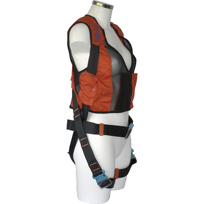 LADYTRAC safety harness, with back anchorage and snap locks, L/XL.