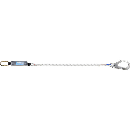 LDA energy absorbing lanyard, one fall, 1 snap hook, 150 kg.