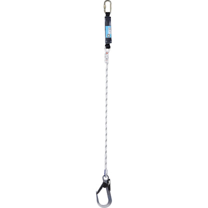 LDA energy absorbing lanyard, one fall, 1 snap hook, 150 kg.