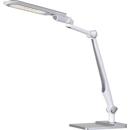 MULTIFLEX LED desk lamp, dimmable, silver/white.