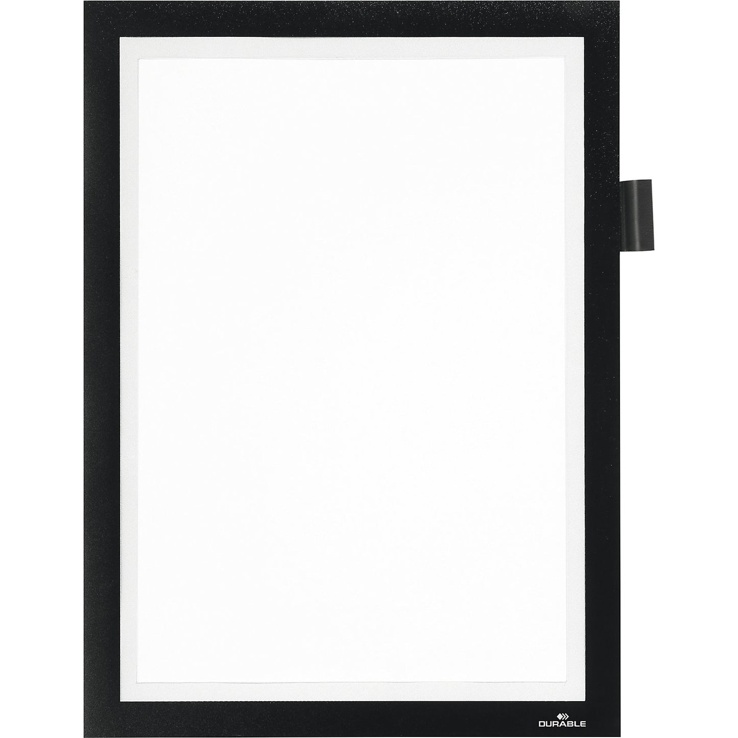 DURAFRAME® MAGNETIC NOTE A4 information frame, for labelling directly, magnetic, pack of 5, black frame.