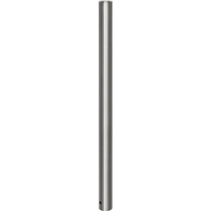 Stainless steel barrier post, with flat head, ground sleeve for concreting in, Ø 76 mm.