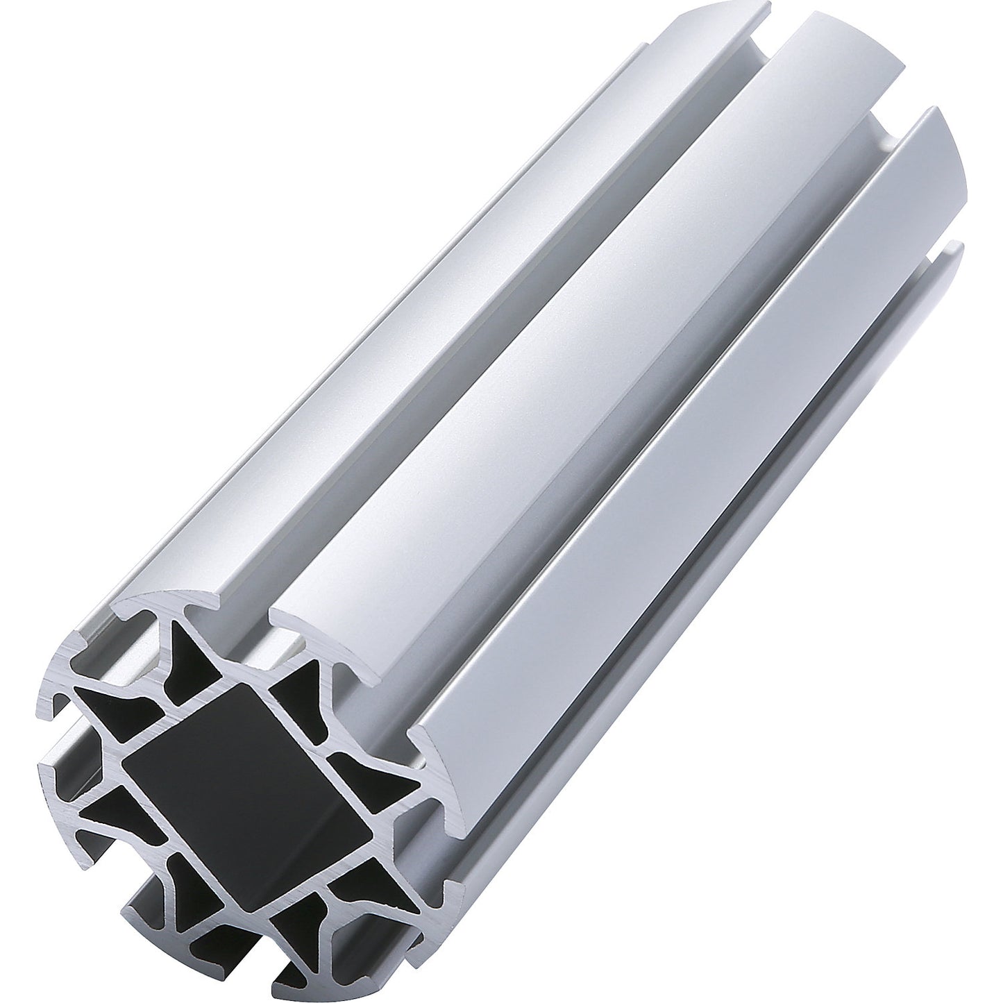 Aluminium round profile NGP60, per metre, Ø 60 mm.
