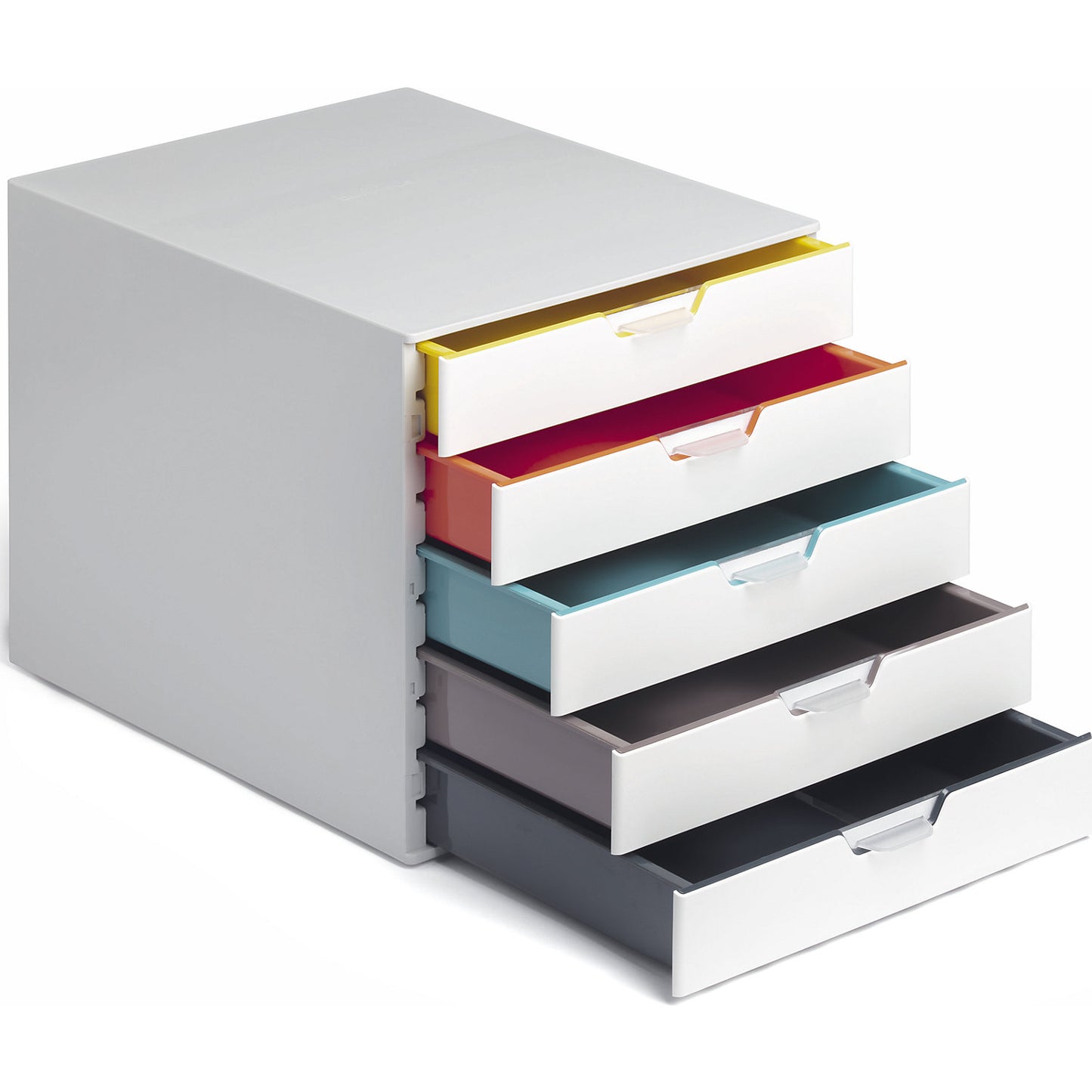 VARICOLOR® drawer box, HxWxD 292 x 280 x 356 mm, 5 drawers, white.