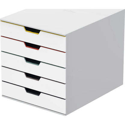 VARICOLOR® drawer box, HxWxD 292 x 280 x 356 mm, 5 drawers, white.