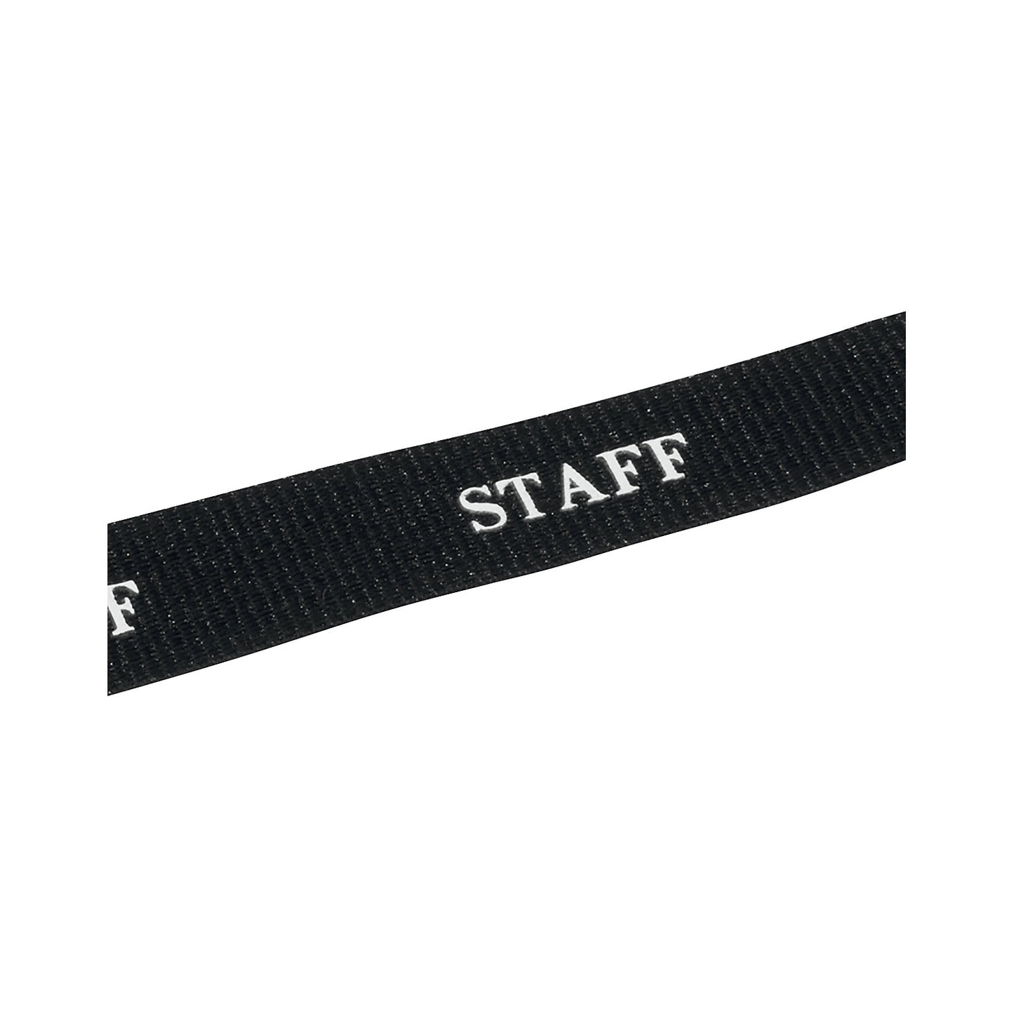 STAFF fabric strap, with snap hook, pack of 20, black.