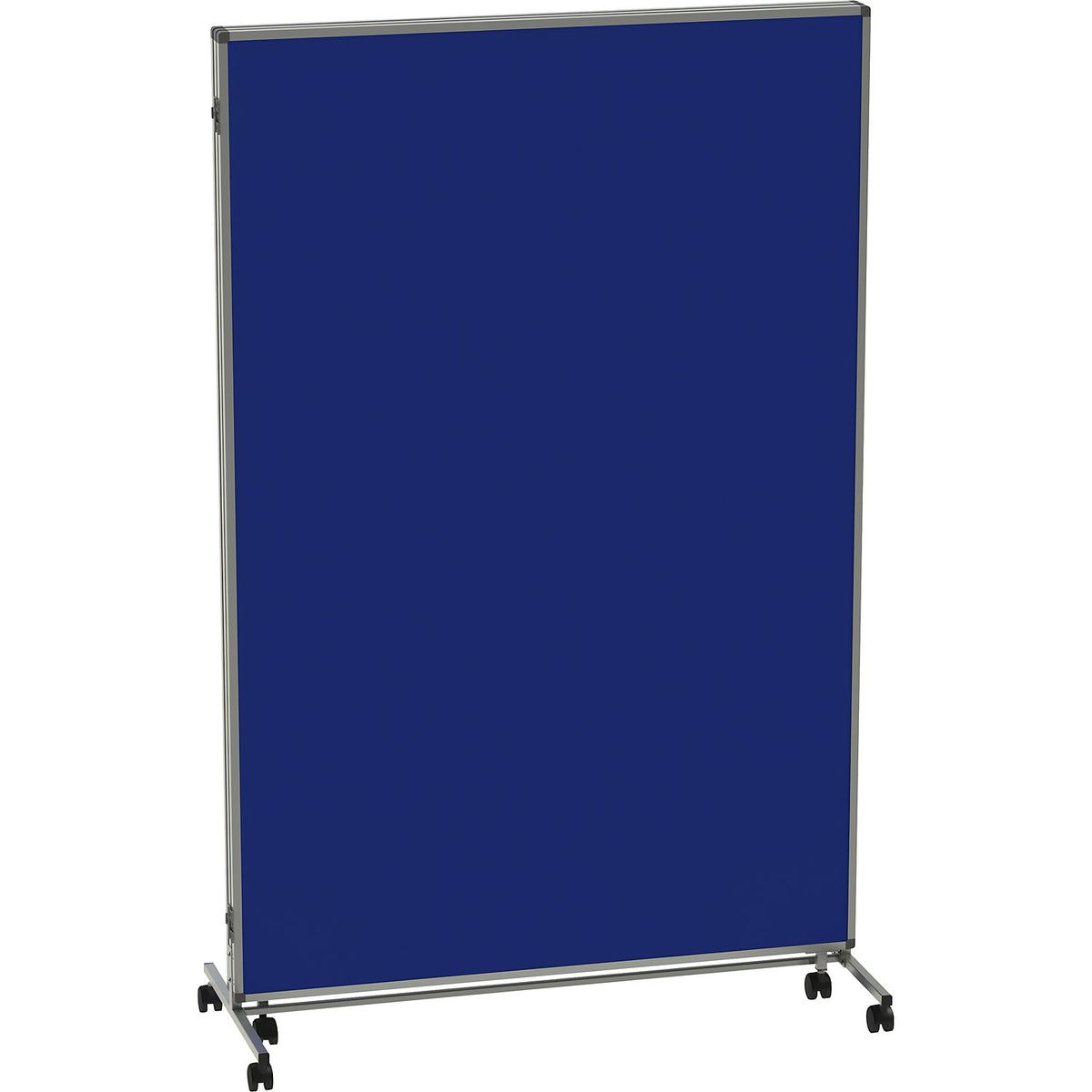Presentation board, folding and mobile, HxWxD 1905 x 3640 x 500 mm, blue.