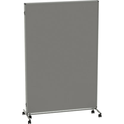 Presentation board, folding and mobile, HxWxD 1905 x 3640 x 500 mm, light grey.