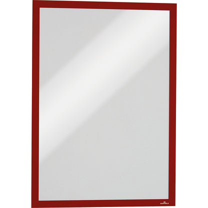 DURAFRAME® MAGNETIC information frame, magnetic, for A4, red, pack of 10.