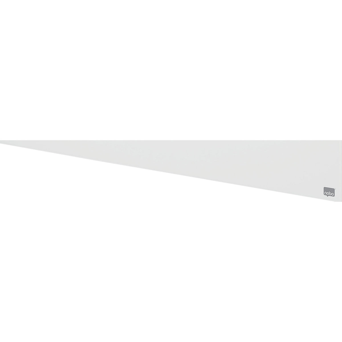 WIDESCREEN glass whiteboard, frameless, 57'' - WxH 1264 x 711 mm, white.