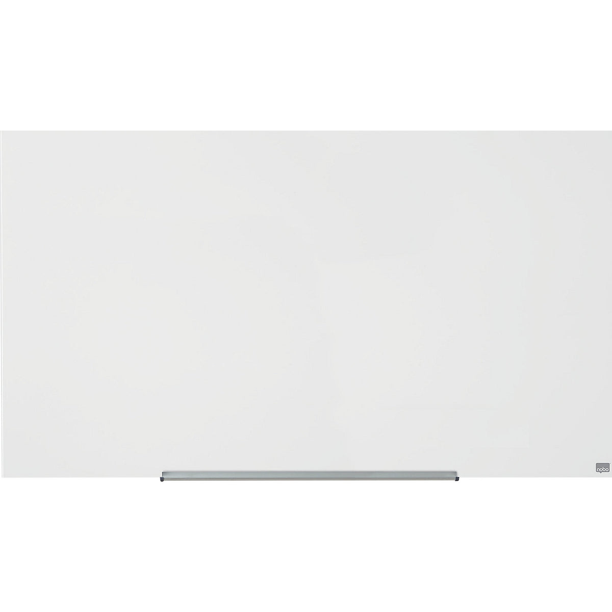 WIDESCREEN glass whiteboard, frameless, 57'' - WxH 1264 x 711 mm, white.