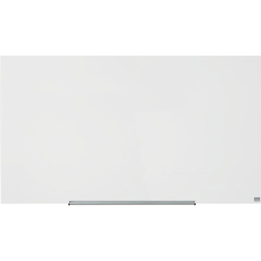 WIDESCREEN glass whiteboard, frameless, 57'' - WxH 1264 x 711 mm, white.