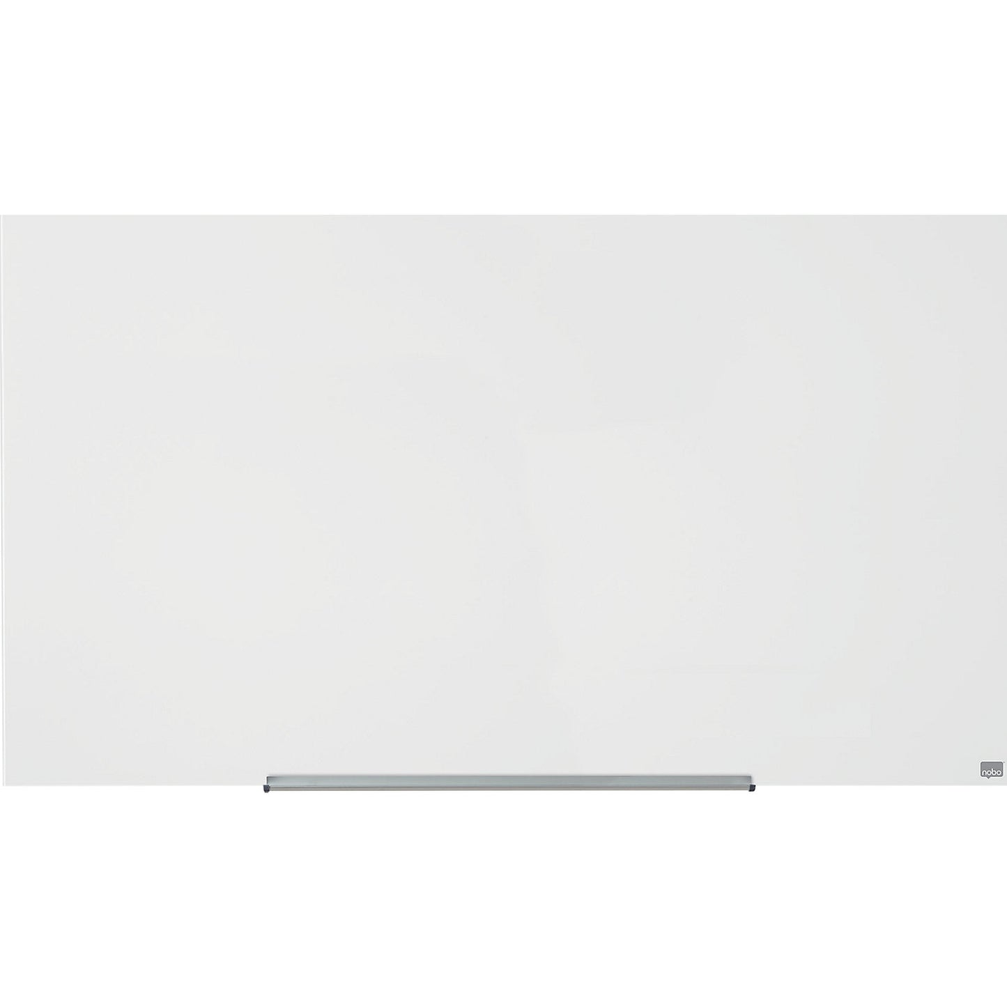 WIDESCREEN glass whiteboard, frameless, 57'' - WxH 1264 x 711 mm, white.