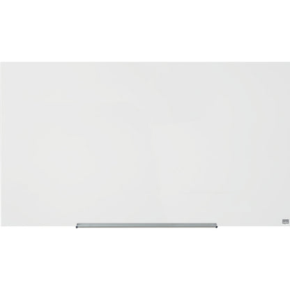 WIDESCREEN glass whiteboard, frameless, 57'' - WxH 1264 x 711 mm, white.