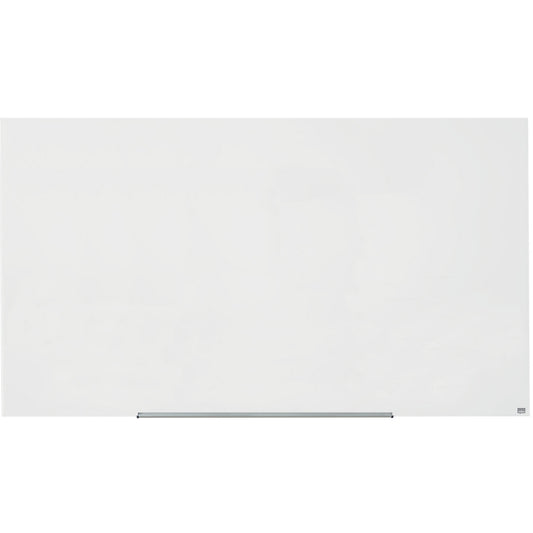 WIDESCREEN glass whiteboard, frameless, 85'' - WxH 1883 x 1059 mm, white.