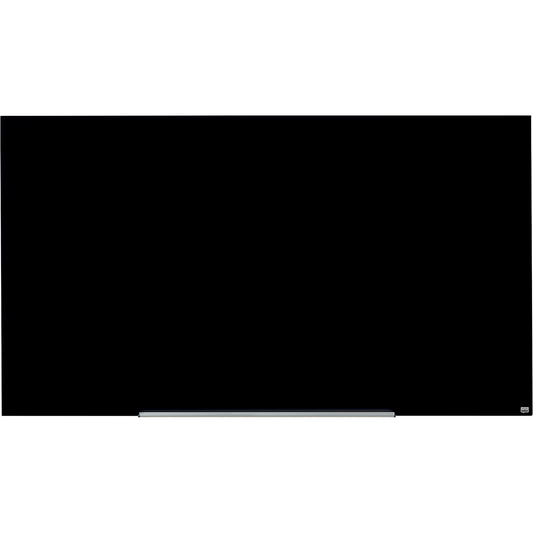 WIDESCREEN glass whiteboard, frameless, 85'' - WxH 1883 x 1059 mm, black.