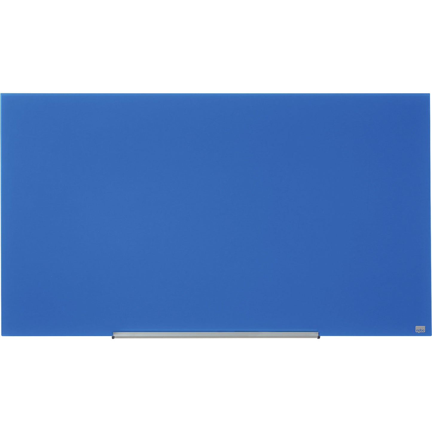 WIDESCREEN glass whiteboard, frameless, 57'' - WxH 1264 x 711 mm, blue.
