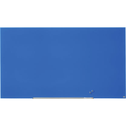 WIDESCREEN glass whiteboard, frameless, 85'' - WxH 1883 x 1059 mm, blue.