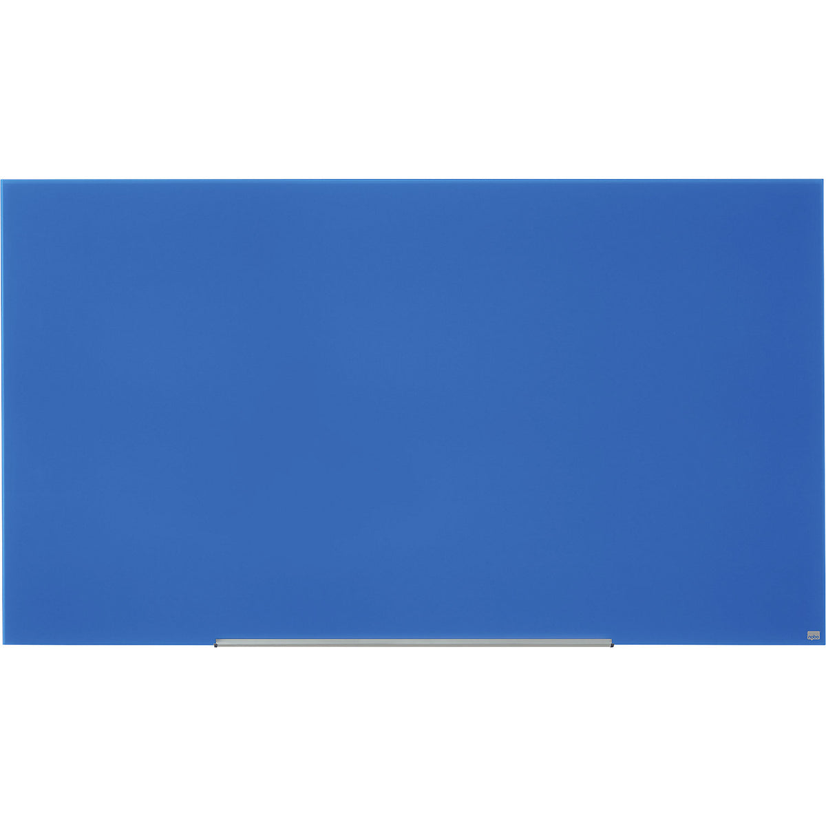 WIDESCREEN glass whiteboard, frameless, 85'' - WxH 1883 x 1059 mm, blue.