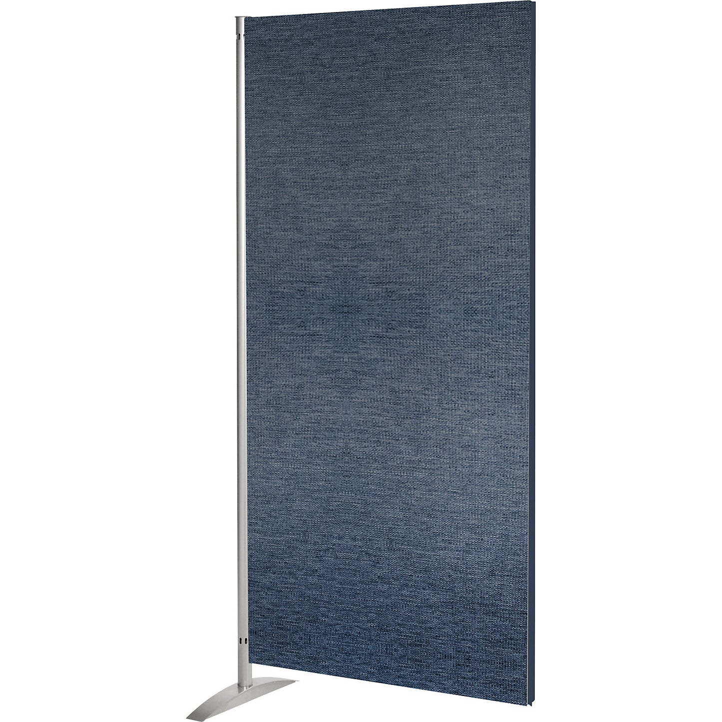 Display panel system, HxWxD 1750 x 800 x 450 mm, fabric element, blue.