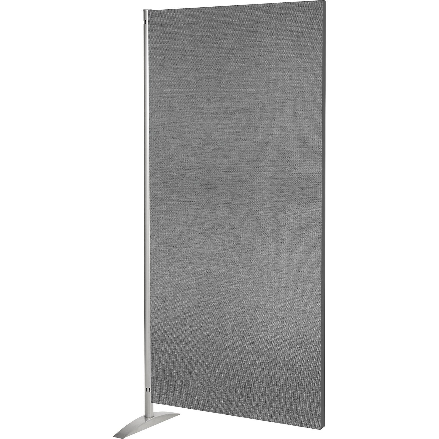 Display panel system, HxWxD 1750 x 800 x 450 mm, fabric element, grey.