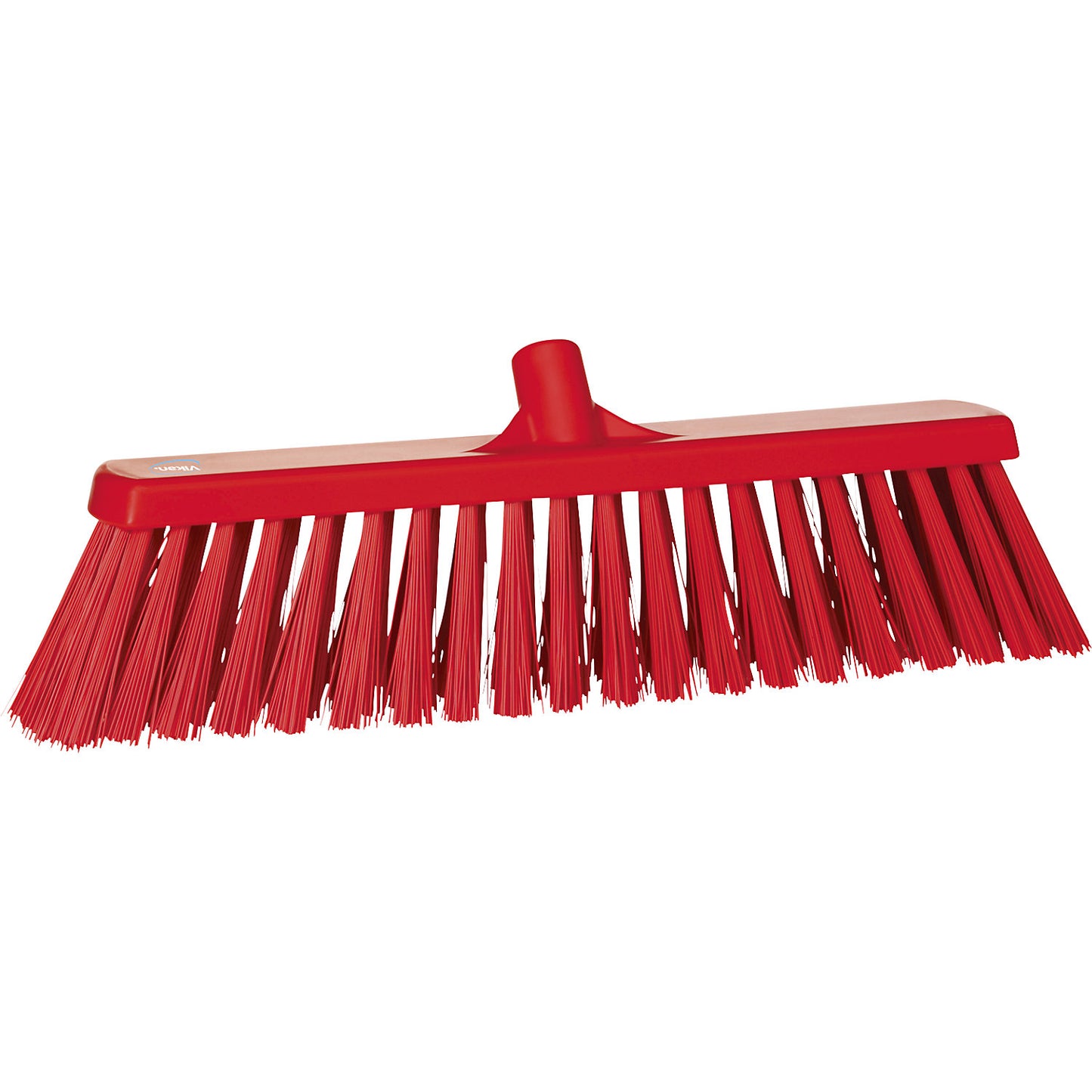Broom, width 530 mm, extra hard, pack of 4, red.