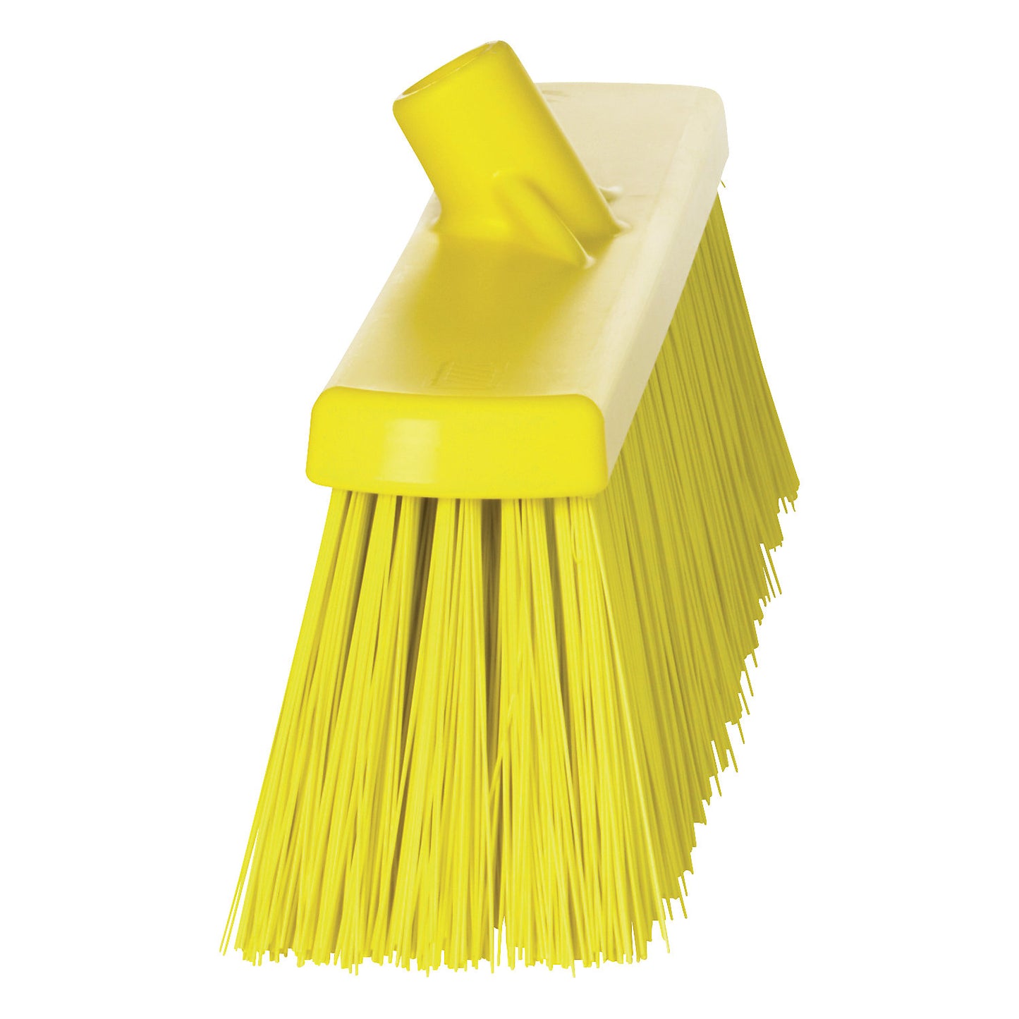 Broom, width 530 mm, extra hard, pack of 4, yellow.