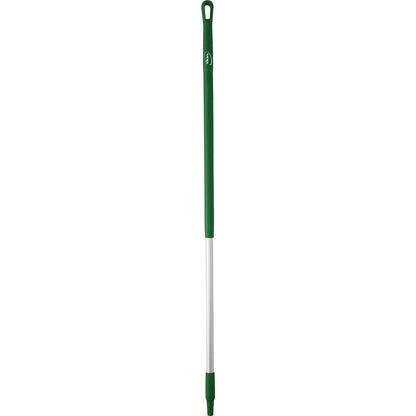 Aluminium handle, ergonomic, Ø 31 mm, length 1310 mm, pack of 10, green.