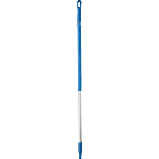 Aluminium handle, ergonomic, Ø 31 mm, length 1310 mm, pack of 10, blue.