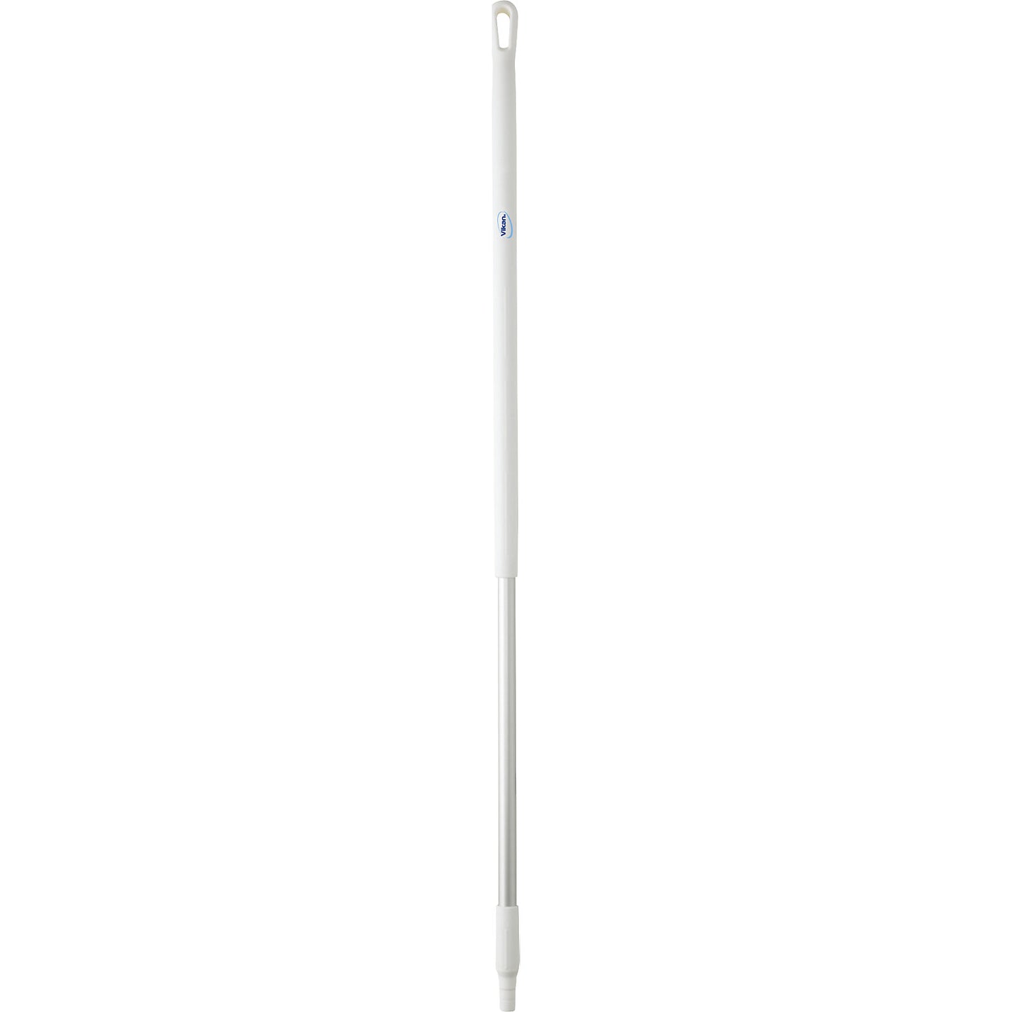 Aluminium handle, ergonomic, Ø 31 mm, length 1310 mm, pack of 10, white.