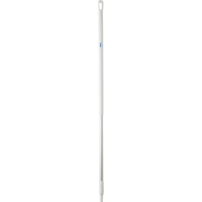 Aluminium handle, ergonomic, Ø 31 mm, length 1310 mm, pack of 10, white.