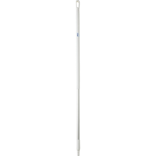 Aluminium handle, ergonomic, Ø 31 mm, length 1310 mm, pack of 10, white.