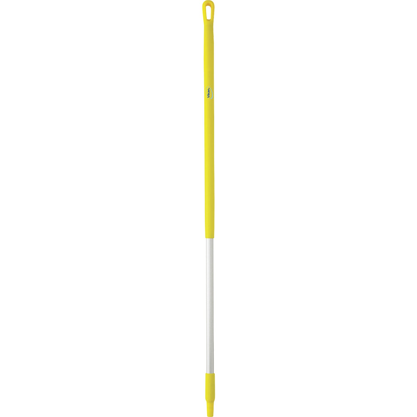 Aluminium handle, ergonomic, Ø 31 mm, length 1310 mm, pack of 10, yellow.