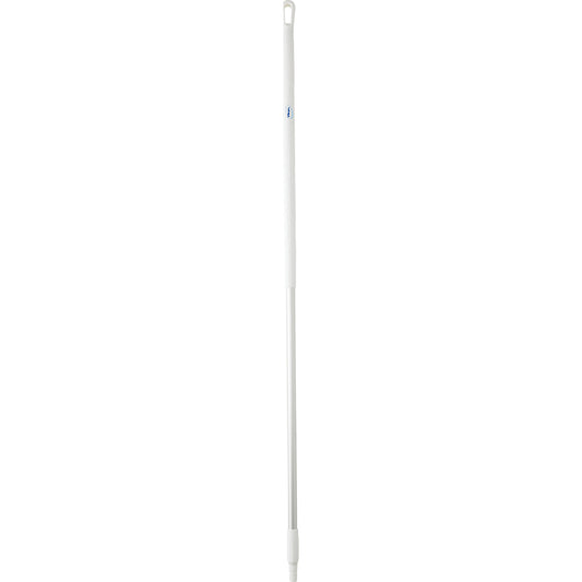 Aluminium handle, ergonomic, Ø 31 mm, length 1510 mm, pack of 10, white.