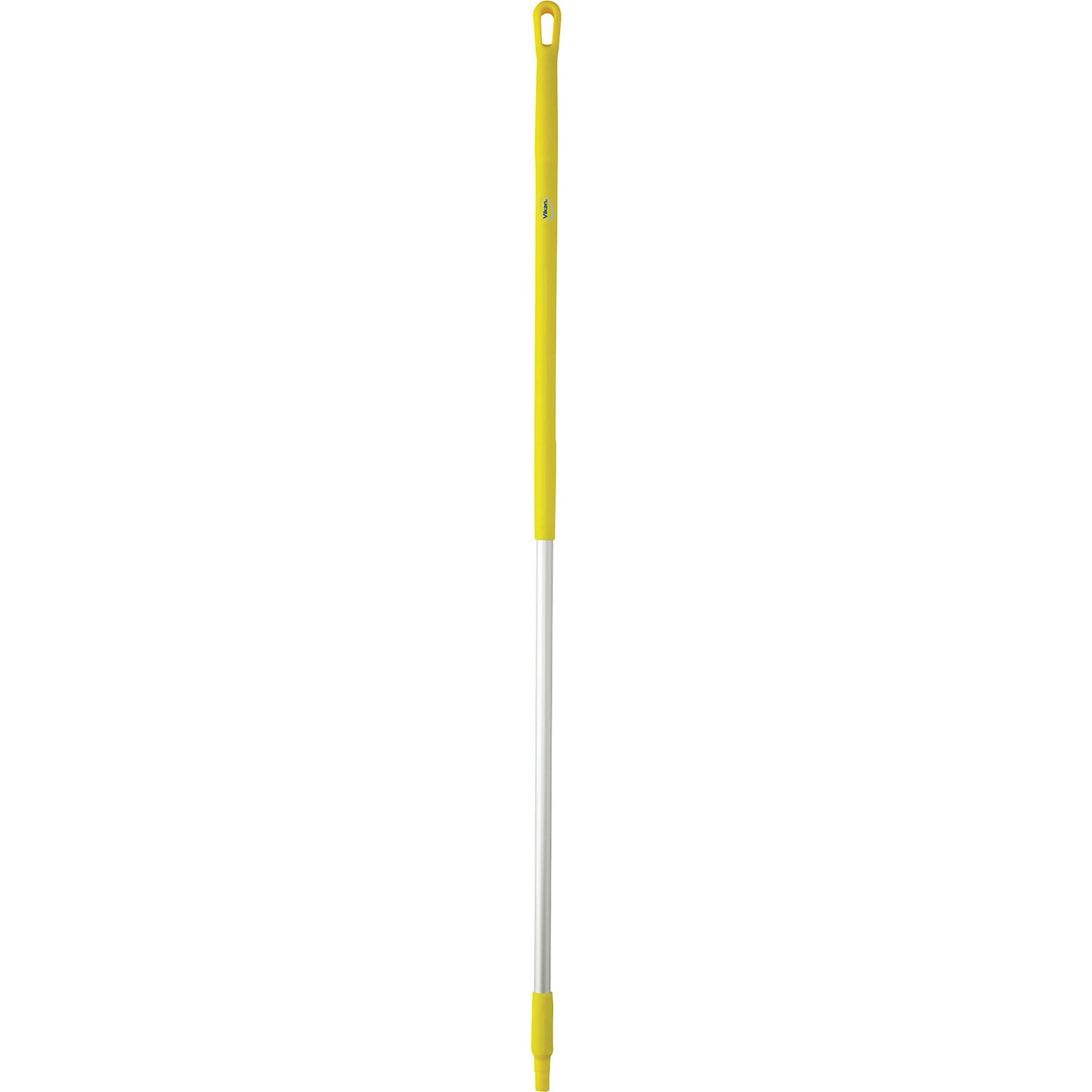 Aluminium handle, ergonomic, Ø 31 mm, length 1510 mm, pack of 10, yellow.