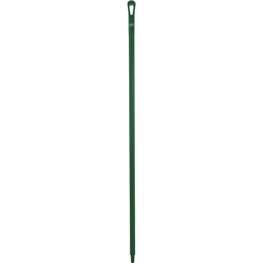 Handle, hygienic, Ø 34 mm, length 1500 mm, pack of 10, green.