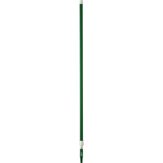 Telescopic handle, ergonomic, Ø 32 mm, length 1575 mm - 2780 mm, pack of 5, green.