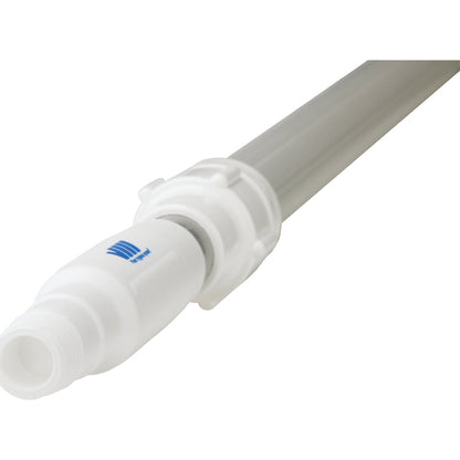 Telescopic handle, ergonomic, Ø 32 mm, length 1575 mm - 2780 mm, pack of 5, white.