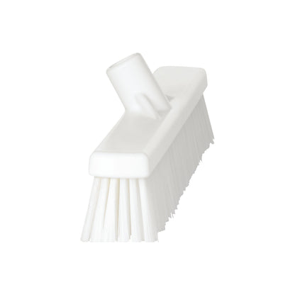 Broom, width 410 mm, soft/hard, pack of 10, white.
