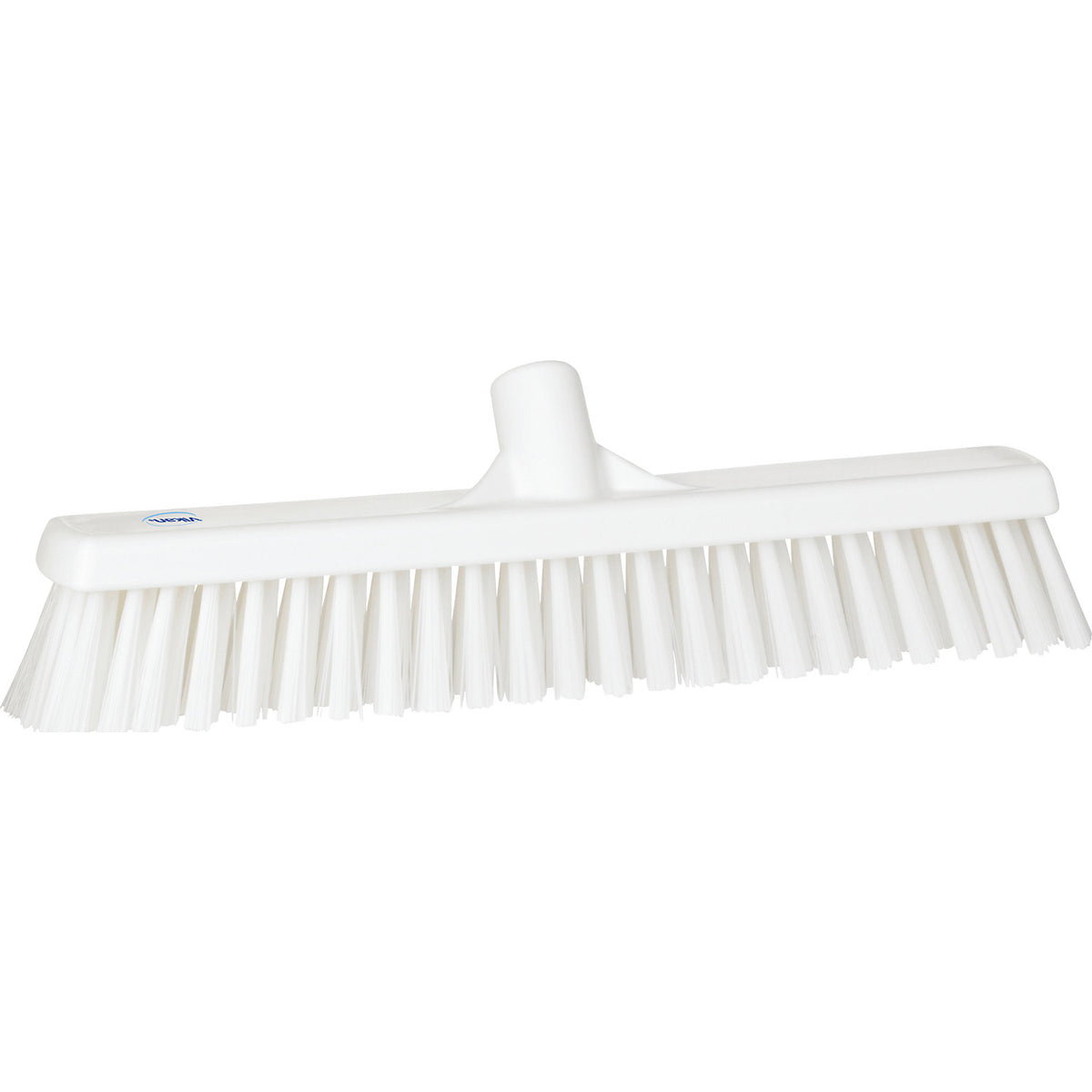Broom, width 410 mm, soft/hard, pack of 10, white.