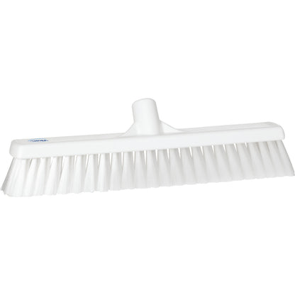 Broom, width 410 mm, soft, pack of 10, white.