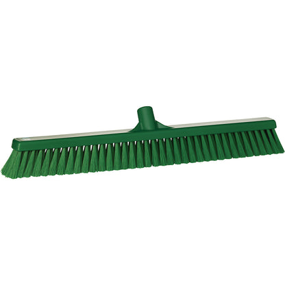 Broom, width 610 mm, soft, pack of 10, green.