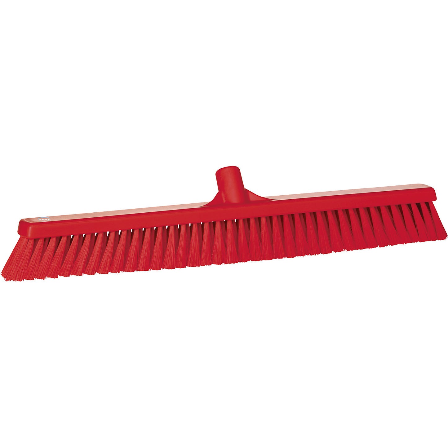 Broom, width 610 mm, soft, pack of 10, red.