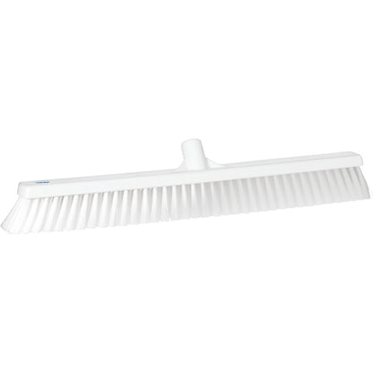 Broom, width 610 mm, soft, pack of 10, white.