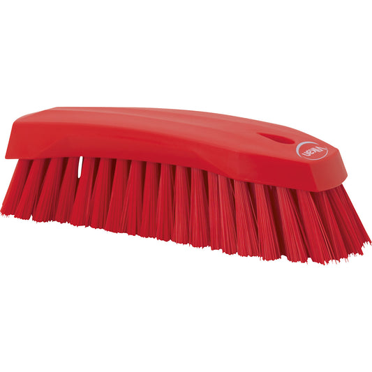 Washing brush, L, hard, pack of 15, red.