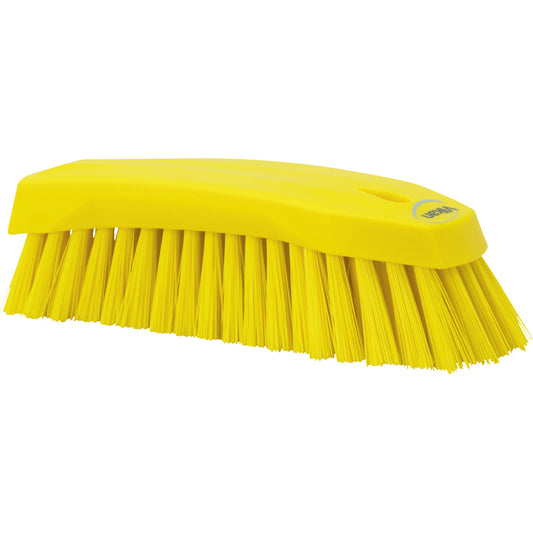 Washing brush, L, hard, pack of 15, yellow.