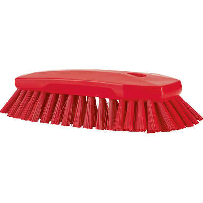 Washing brush, XL, extra hard, pack of 10, red.